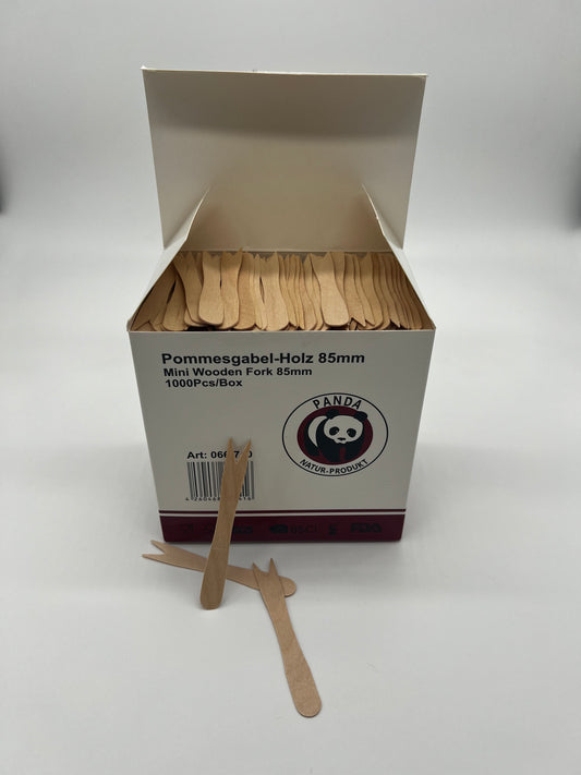 Pommesgabel aus Holz 1000stk.