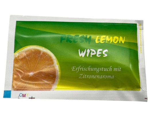 1000stk Erfrischungstücher mit Zitronenaroma