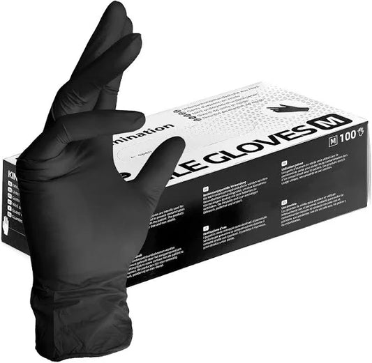 Nitril Handschuhe 1000stk Kingfa Puderfrei Schwarz
